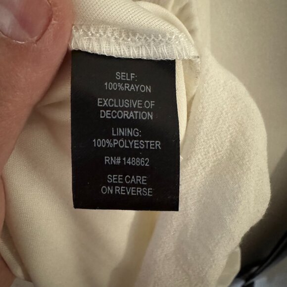 Mini white babydoll dress - Picture 3 of 3